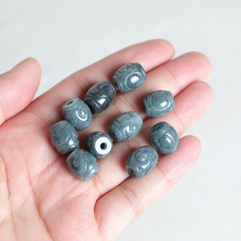 5PC Natural Blue Water Jade Ri - огляд і ціна Beading