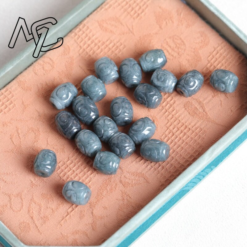 5PC Natural Blue Water Jade Ri - огляд і ціна Beading