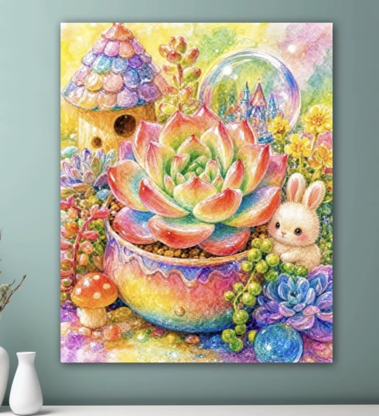 9CT 11ct Succulent Printed Kit - огляд і ціна Cotton Embroidery Thread Skeins