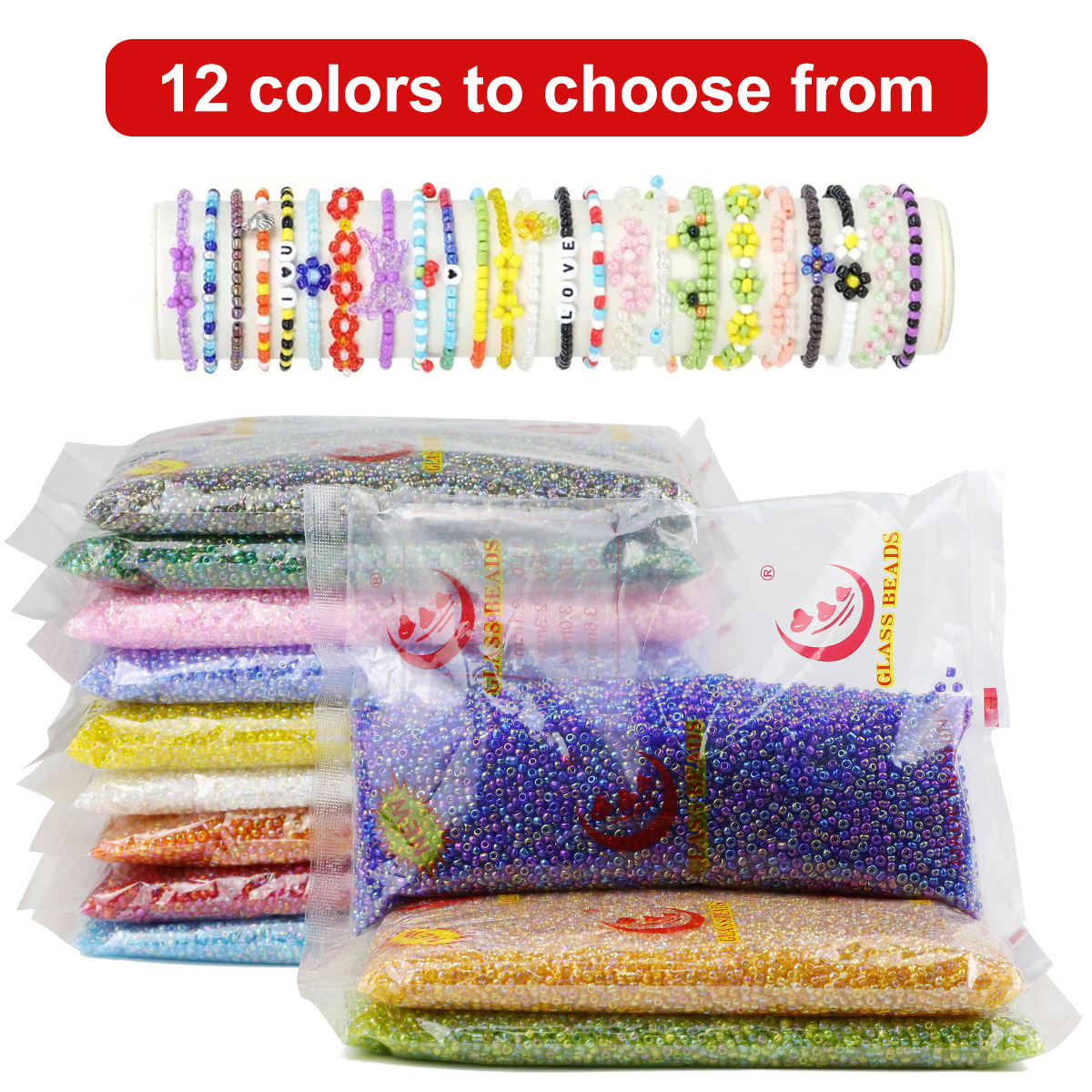450g 2mm 3mm AB Color  Charm C - огляд і ціна Glass Seed Beads 2Mm Jewelry Making
