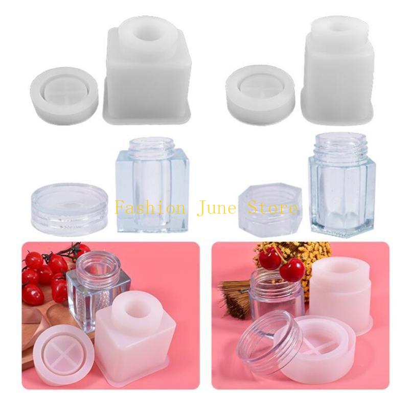 1 Set Storage Bottle Jar Cryst - огляд і ціна Silicone Epoxy Resin Molds Set