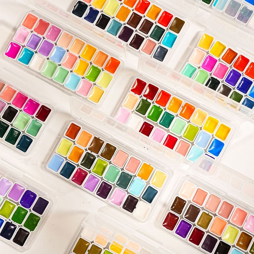 24 Colors Watercolors Paint Se - огляд і ціна Watercolor Paint Set Solid Pigment