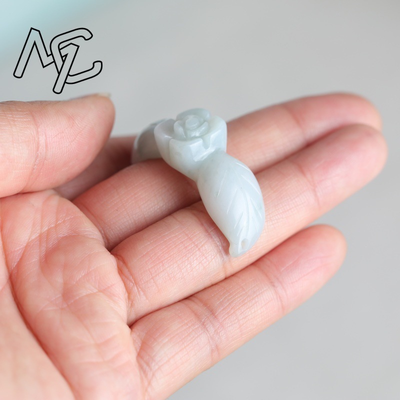 2PC Natural White Jadeite Jade - огляд і ціна Beading