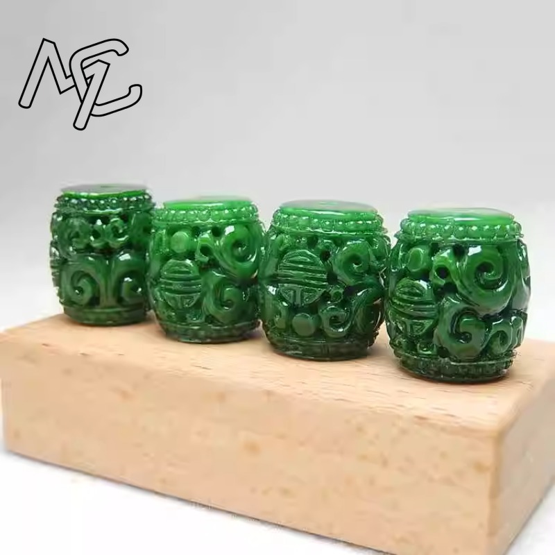 5pc Natural Green Jade Carving - огляд і ціна Beading