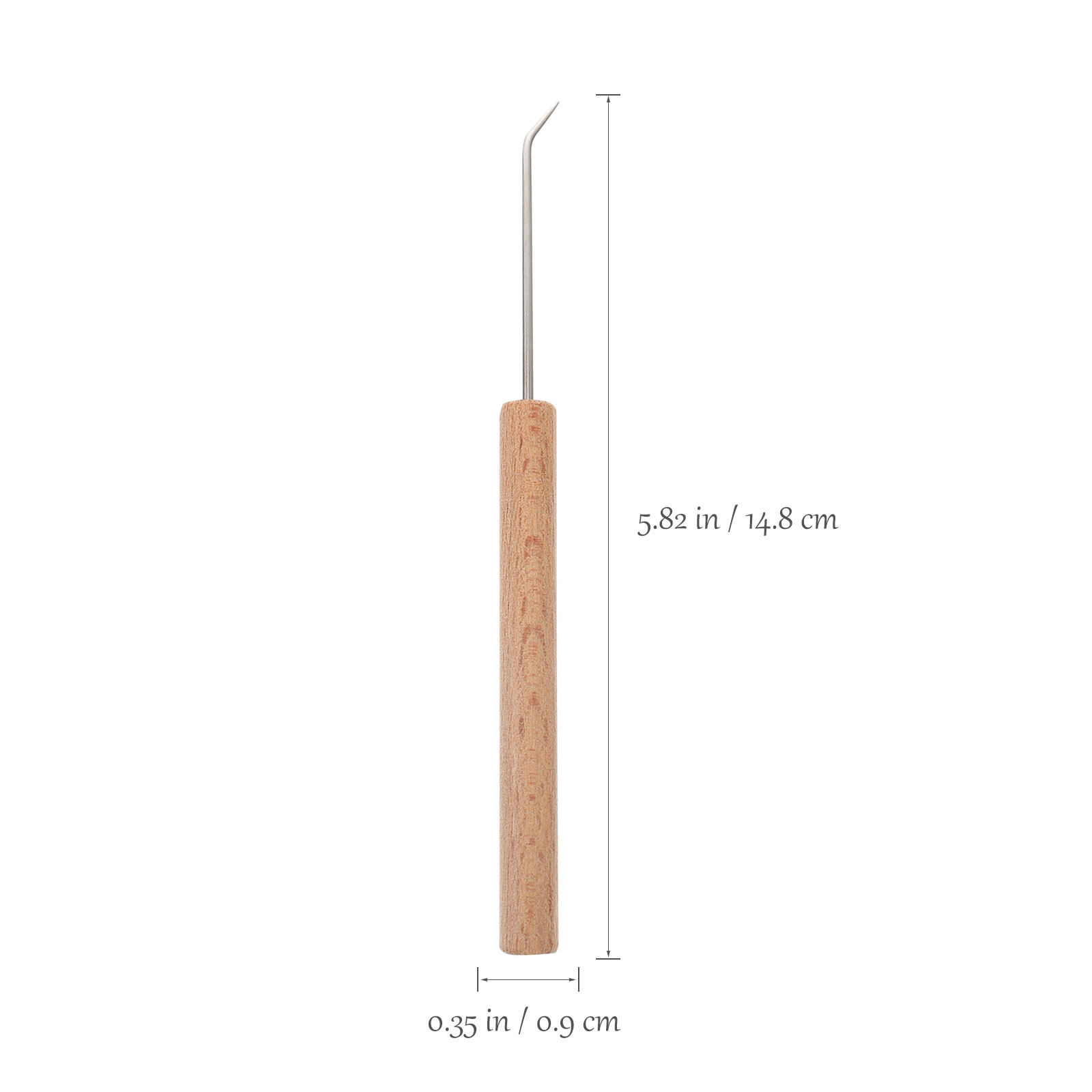 1Pcs Crochet Hooks Wooden Knit - огляд і ціна Wooden Crochet Hooks Ergonomic Handle