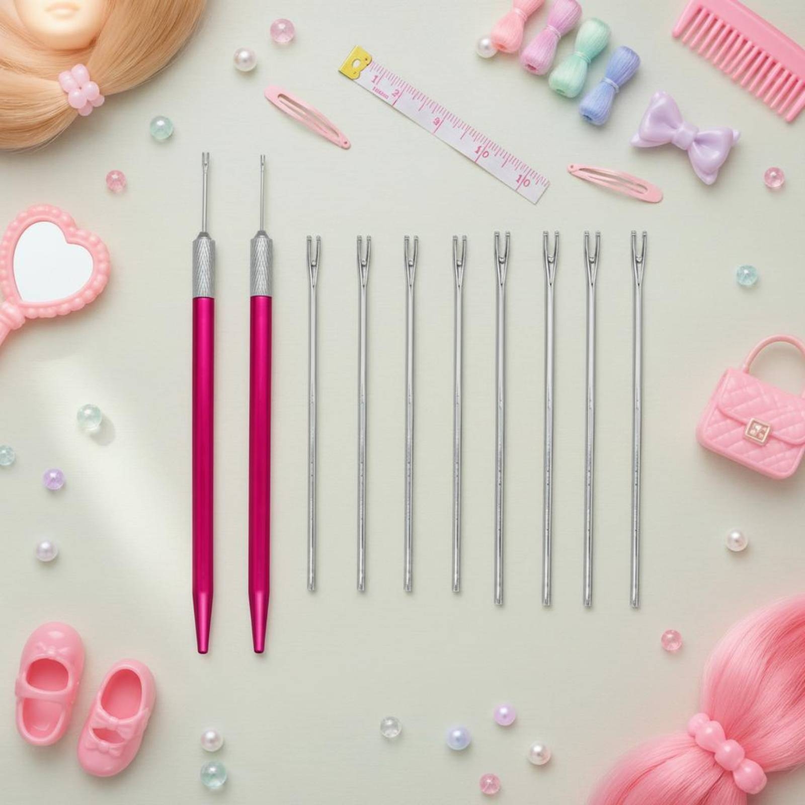 Doll Hair Rerooting Kit Knurle - огляд і ціна Craft Tools