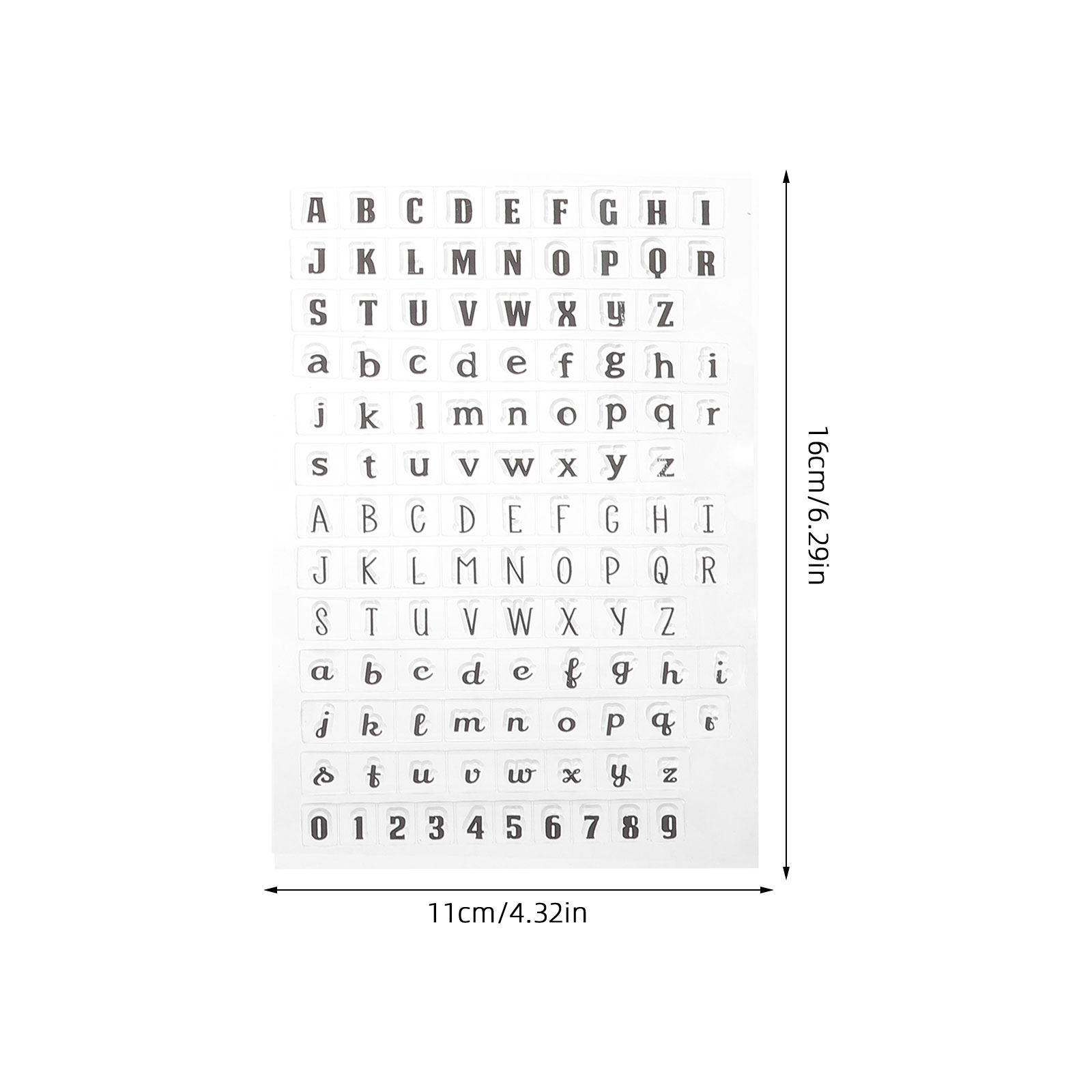 4Pcs Transparent Silicone Alph - огляд і ціна Clear Silicone Stamps For Card Making