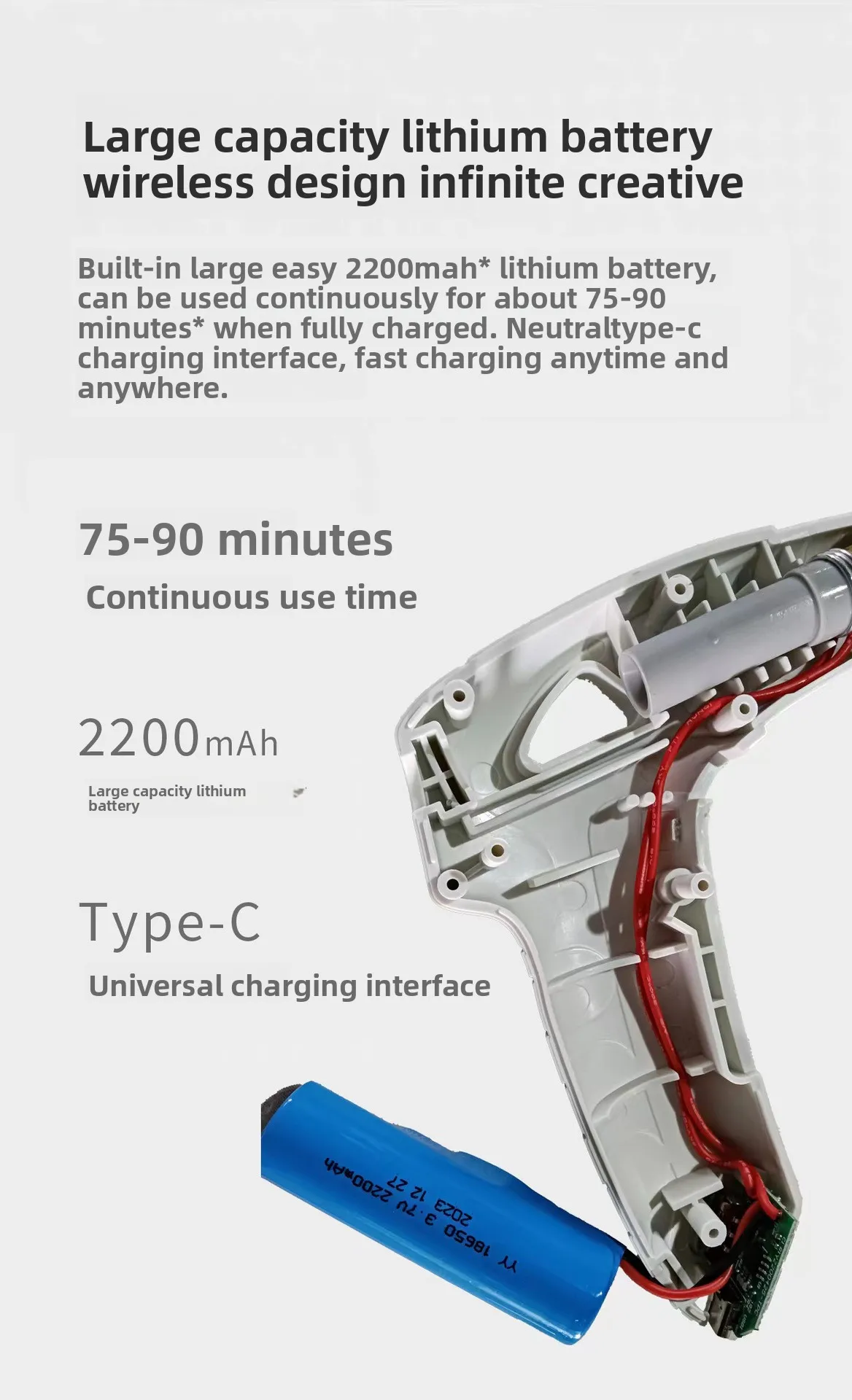 Electric Glue Gun Cordless Rec - огляд і ціна Hot Melt Glue Gun Cordless
