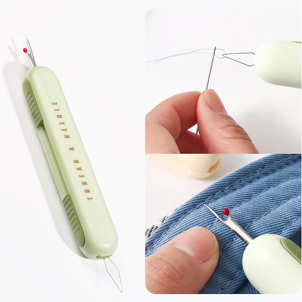 2 in 1 Needle Threader Seam Ri - огляд і ціна Cotton Embroidery Thread Skeins