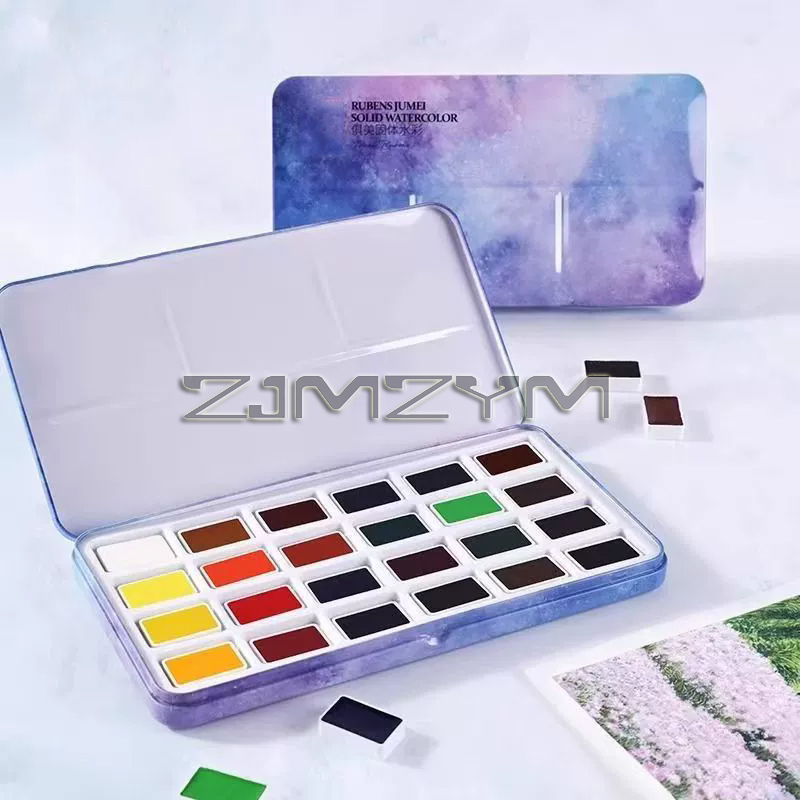 Watercolours Solid Watercolor  - огляд і ціна Watercolor Paint Set Solid Pigment